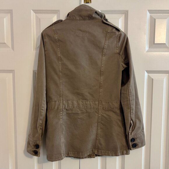 Gap Utility Military Khaki Army Brown Vintage Field Jacket Women S - Picture 7 of 11